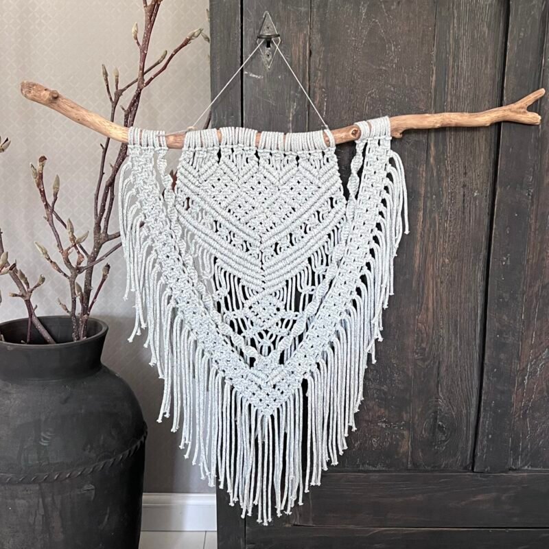 Wandhanger grijs blauw