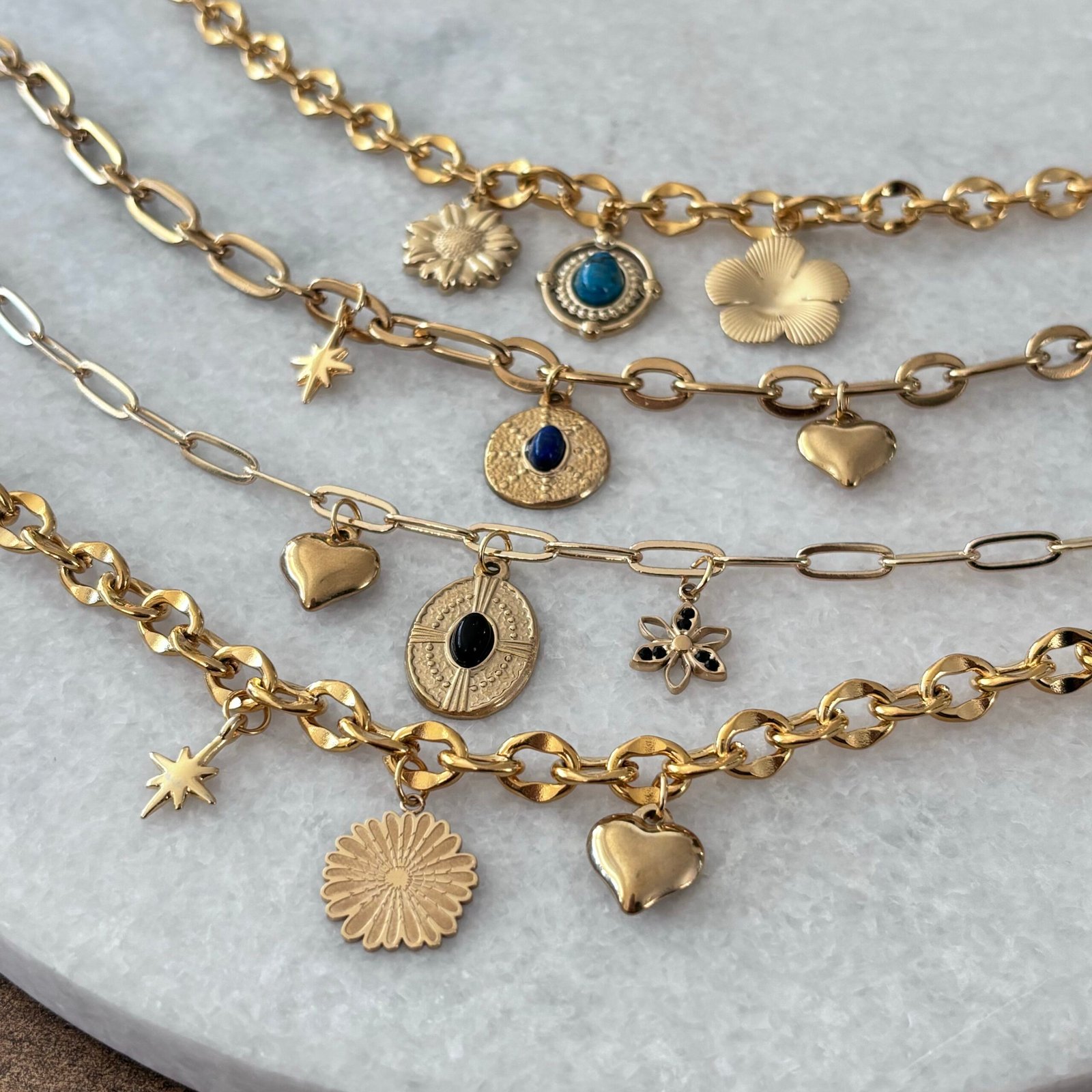 ketting steen donker blauw - Afbeelding 4