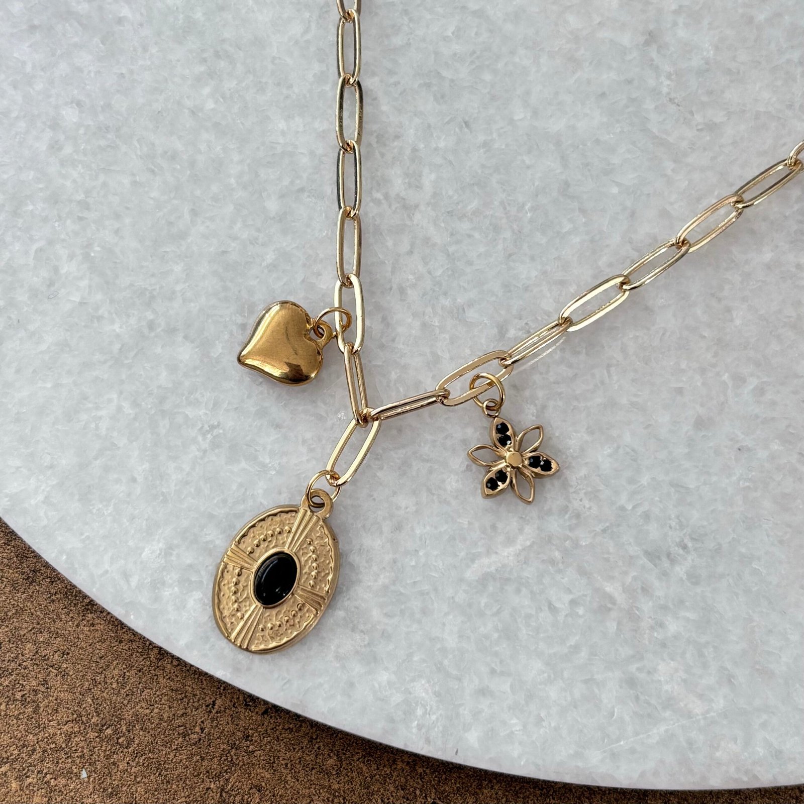 ketting steen donker blauw - Afbeelding 2