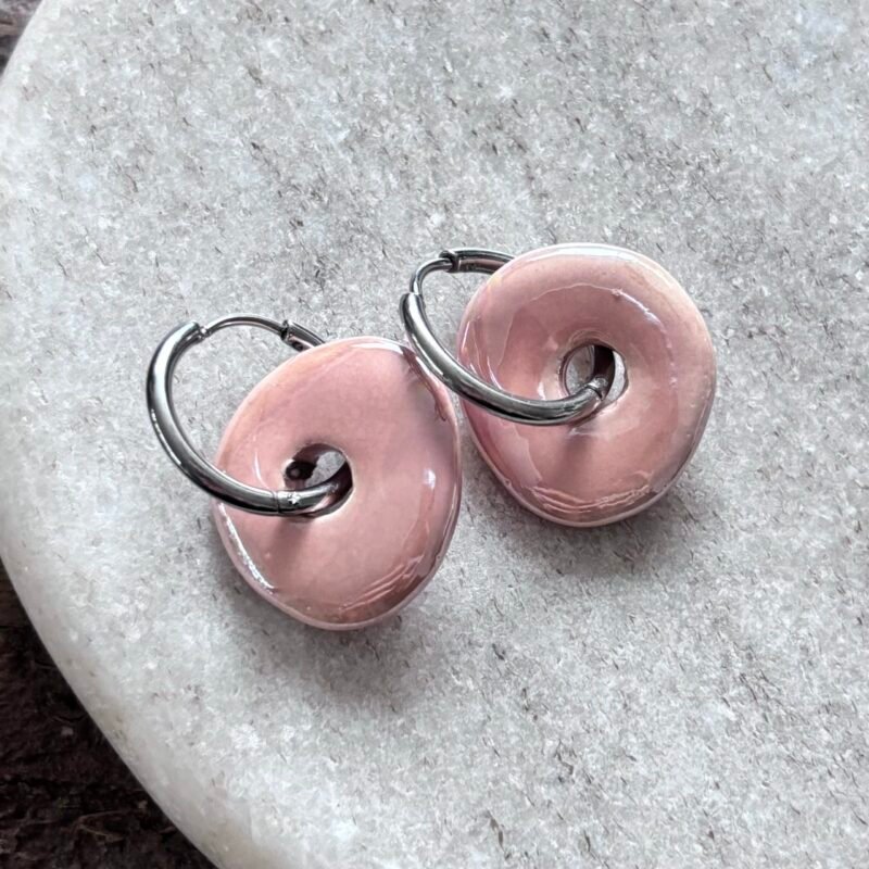 oorbellen peach