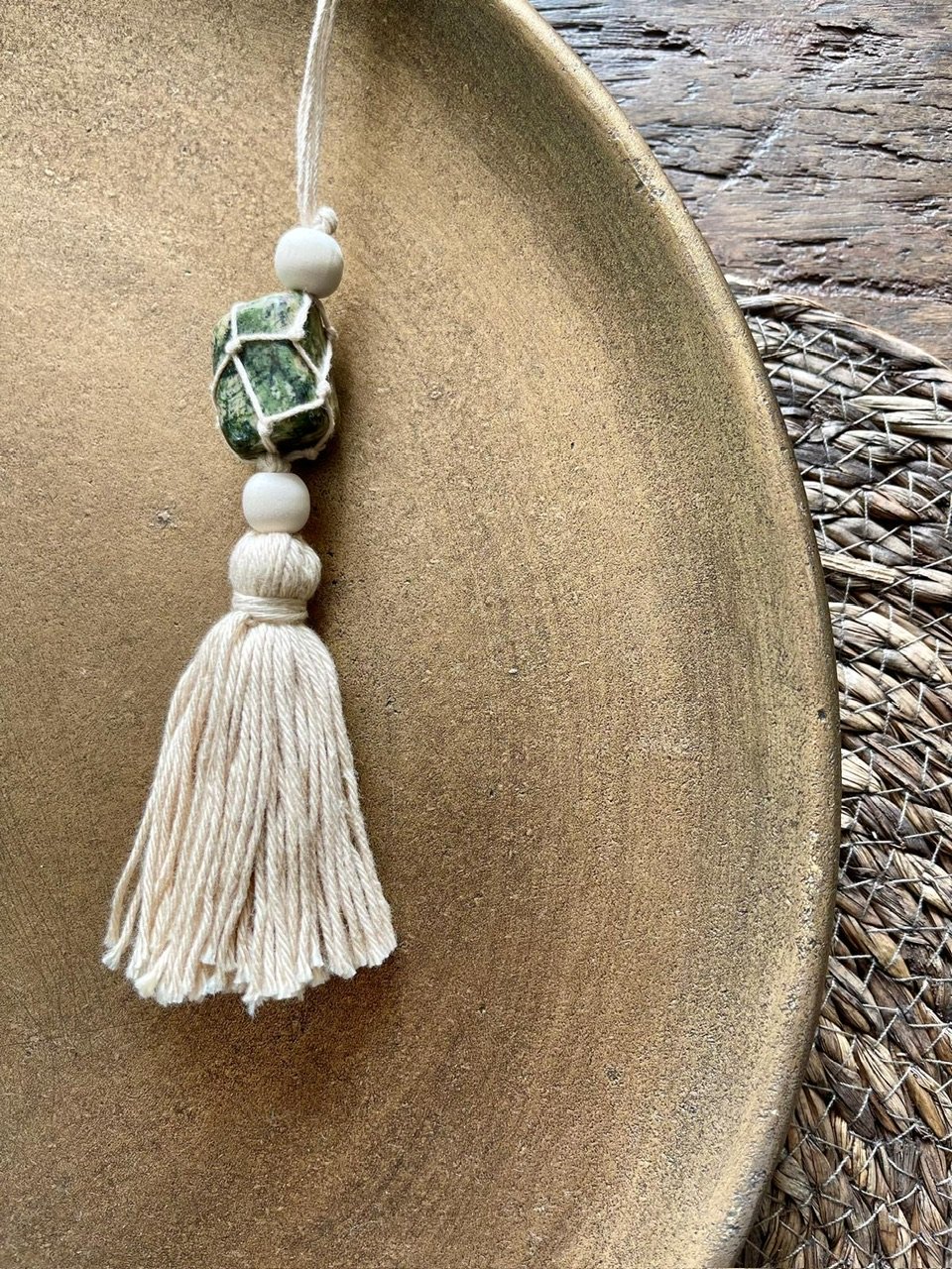 Hanger groene sensus jaspis