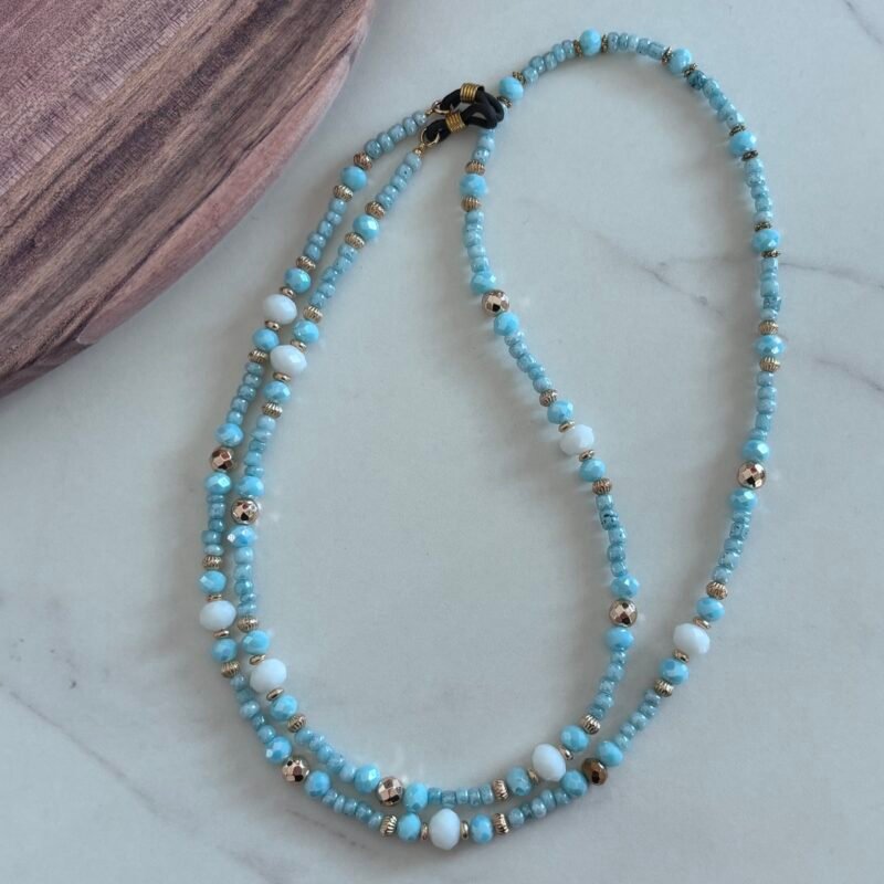 Brillenkoord blauw