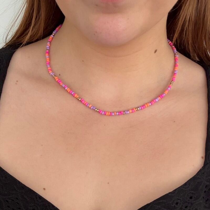 ketting oranje paars roze