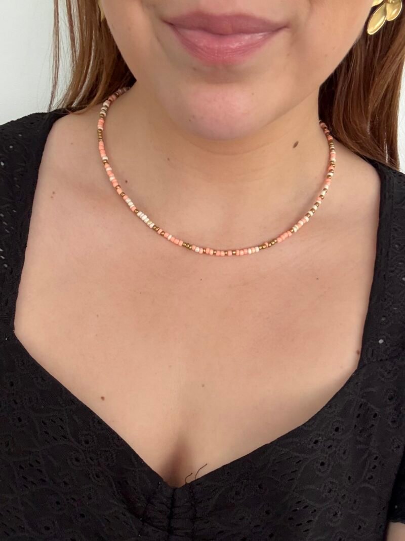 Ketting zalm beige