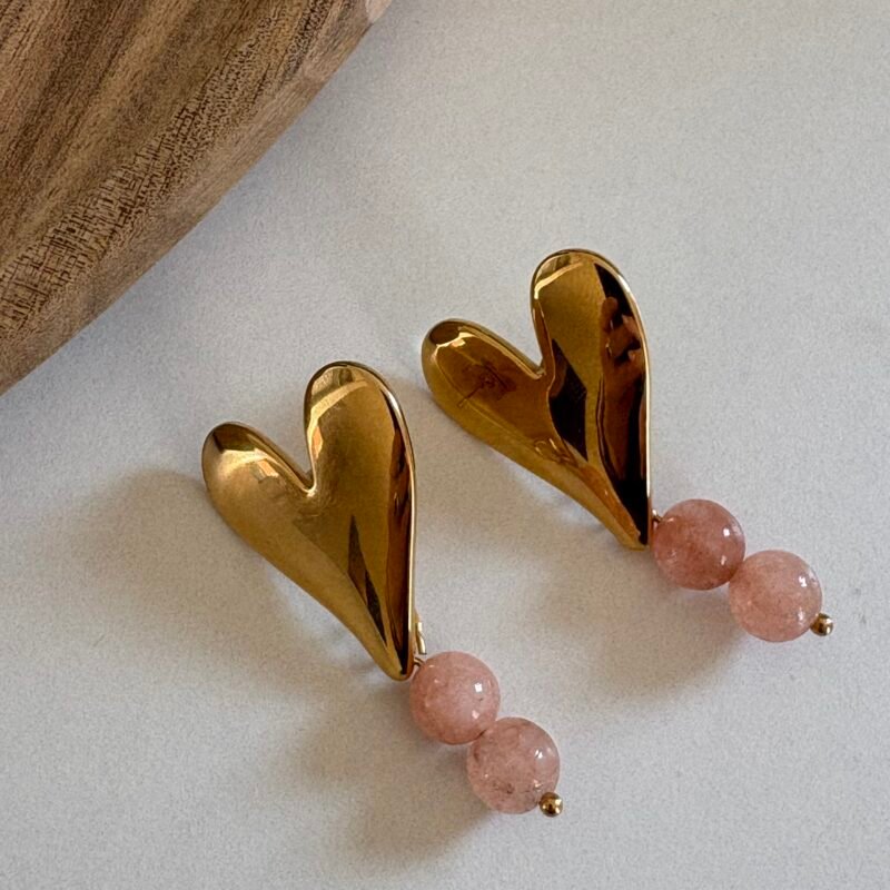 Oorbellen zacht roze